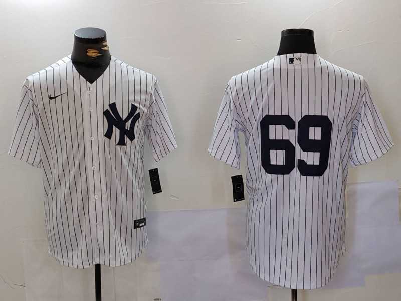 Men%27s New York Yankees #69 Manny Fresh White Cool Base Stitched Baseball Jersey->new york yankees->MLB Jersey